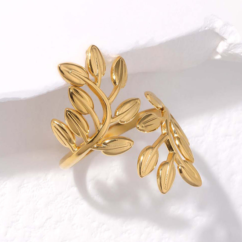 Gold Leaf Rings
