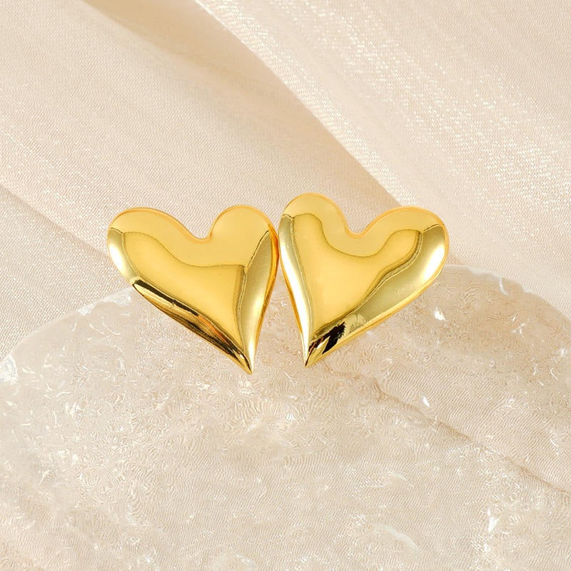 Heart shaped 3D Earrings