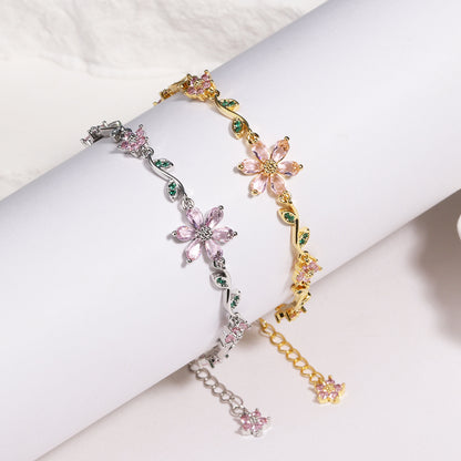 Flower Leaf Bracelet