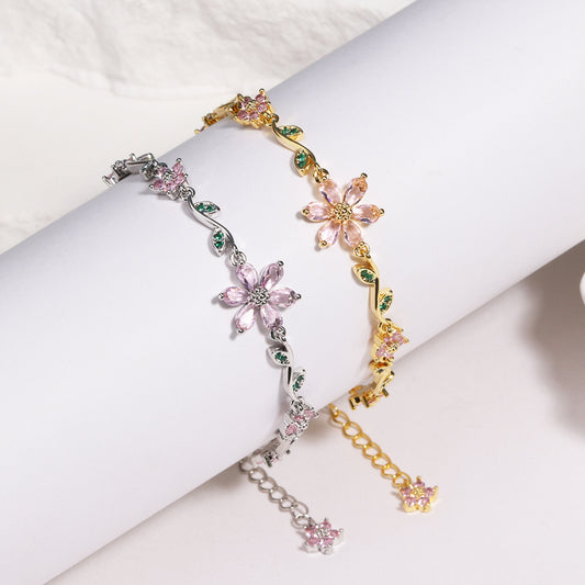 Flower Leaf Bracelet