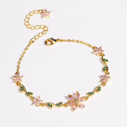 Flower Leaf Bracelet