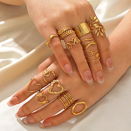 Gold Leaf Rings