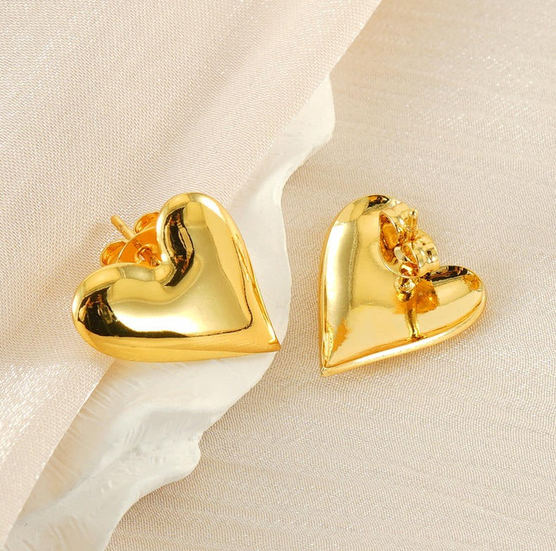 Heart shaped 3D Earrings