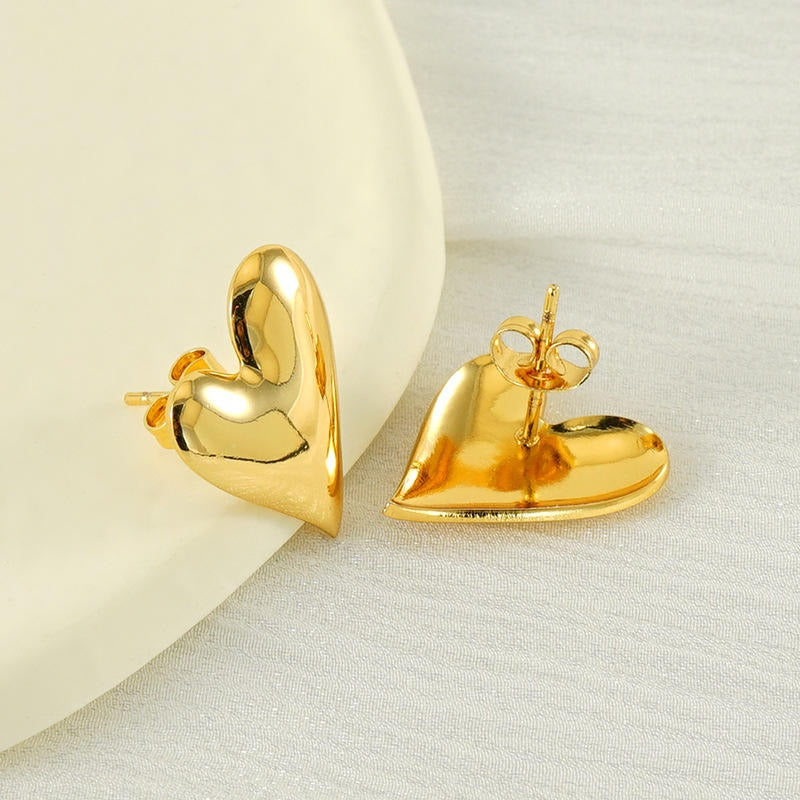 Heart shaped 3D Earrings